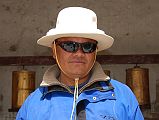 Mustang Lo Manthang 02 02 Nepalese Guide Gyan Tamang In Front Of Kings Palace